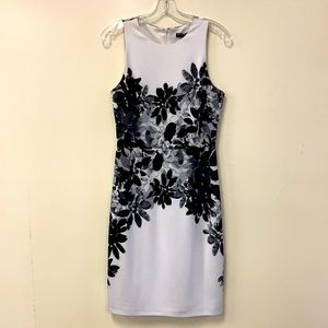 Black and White Floral Dress